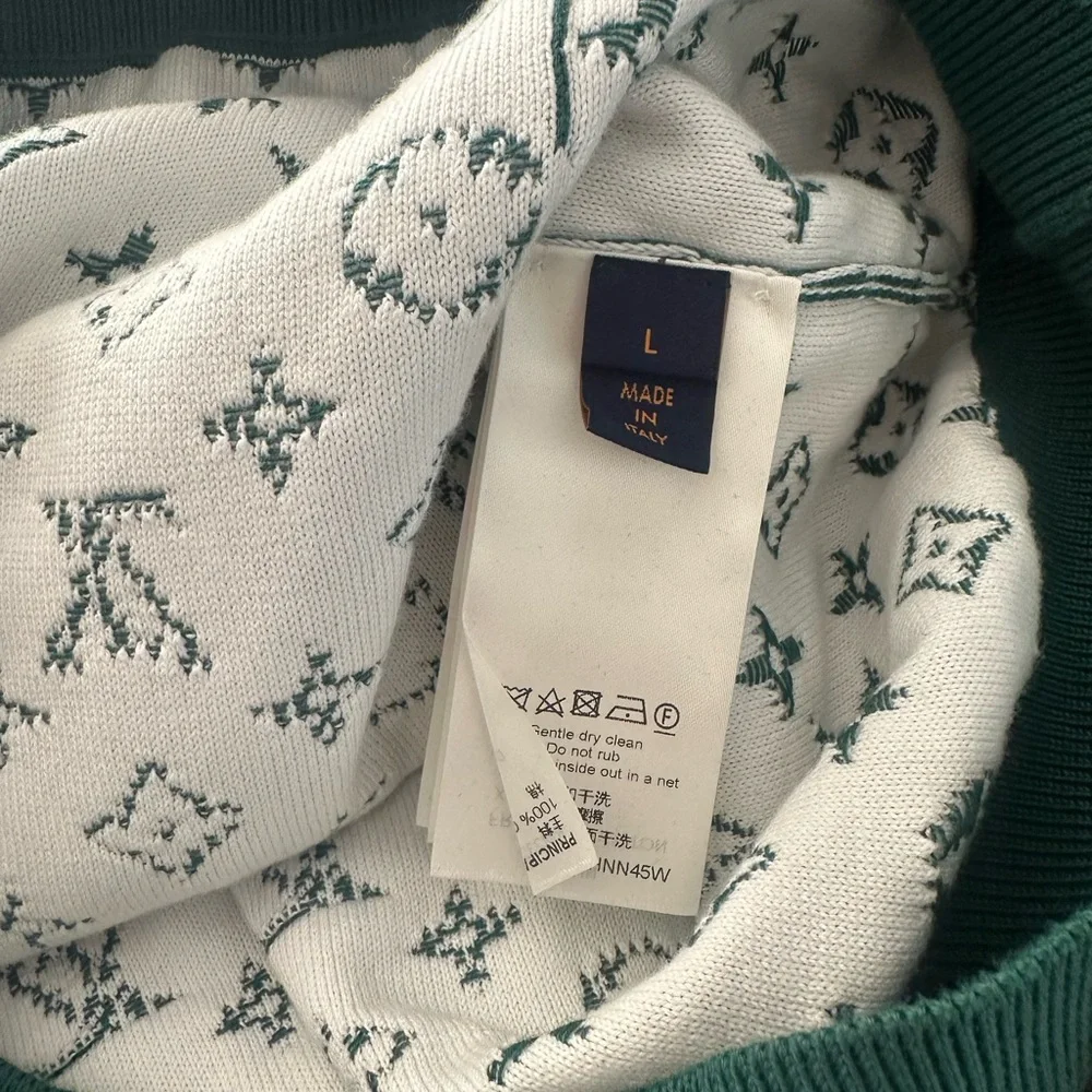 Louis Vuitton Men’s Green Monogram Gradient Cotton Hoodie - Picture 5 of 7
